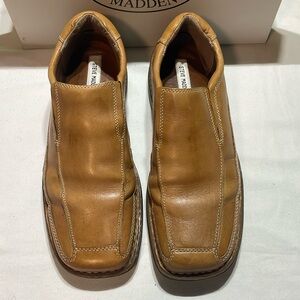 Steve Madden Mens Slip On Leather Shoes size 10.5 Tan